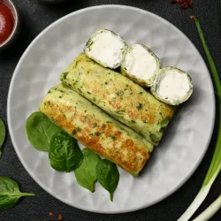 Spinach & Cream Cheese Crepes