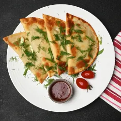 Pork, Cheese & Tomato Chebureki